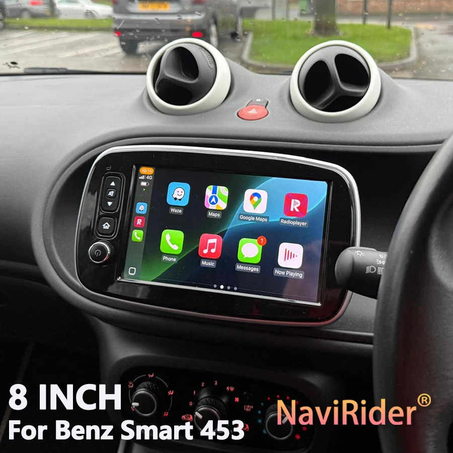 Android  Auto For Mercedes Benz Smart 453 Fortwo 2014 - 2020 Car Radio Multimedia Video Player GPS Bluetooth Wireless Carplay