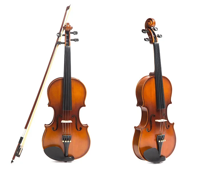 Popular Handmade Violin Spruce Top Maple Back Ebony Fingerboard Brazil Wood Glossy Finish Can Be Made Any Color High-End
