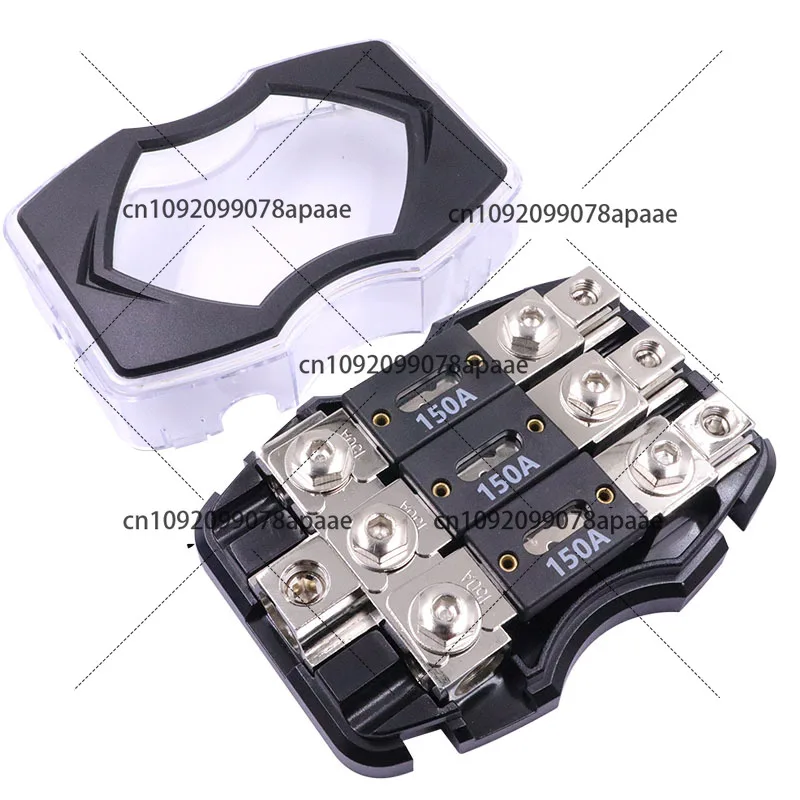 Car audio power supply fuse holder 0GA one out three fuse box safety bladder fuse breakout box