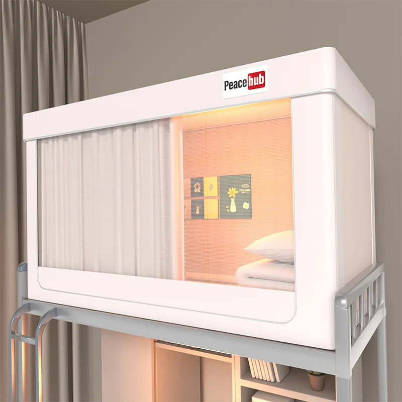 Image 7: Rideau de lit avec moustiquaire entièrement fermé, solide, occultant, exclusif pour dortoir