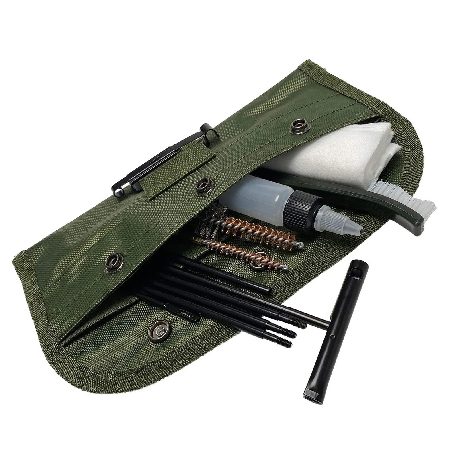 Premium M16 Cleaning Kit and AR15 Stock Kit - Ideal for .22/5.5mm Cal,Pellet Rifle Cleaning, Air Gun Maintenance