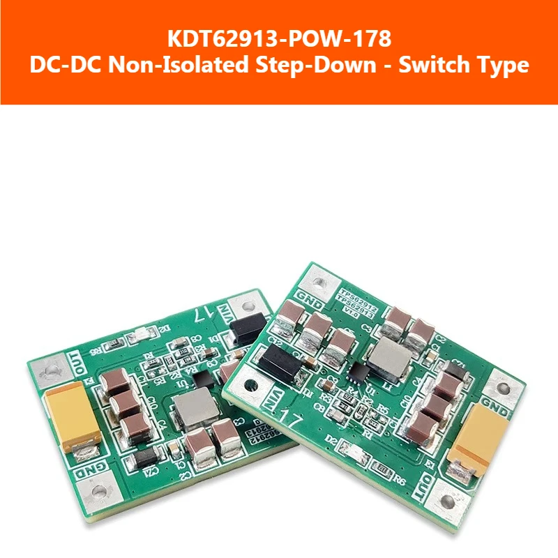 TPS62913 وحدة إمداد الطاقة DC-DC وحدة تنحى تحويل التيار الكهربائي كفاءة عالية 15 واط قوة الذروة KDT62913-POW-178