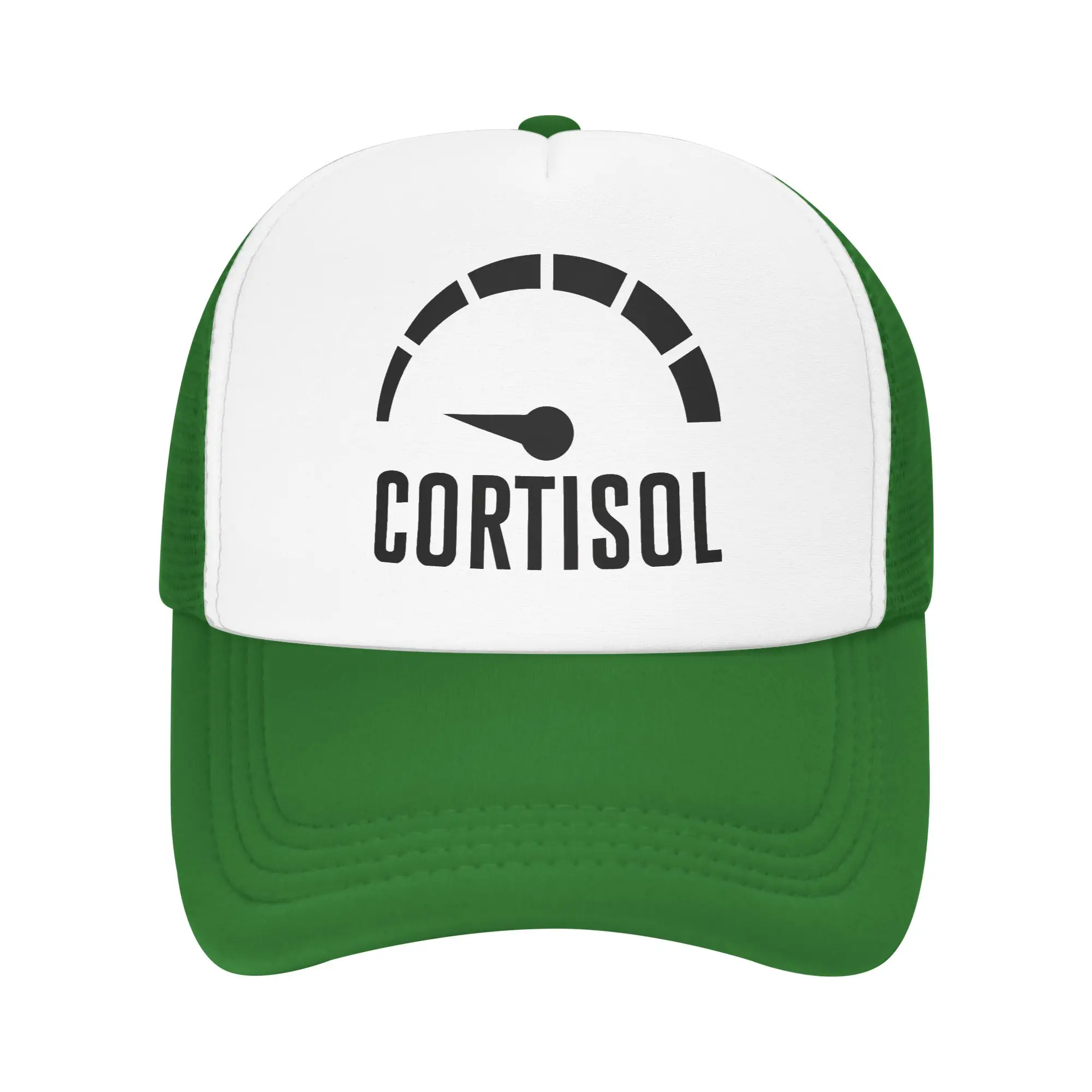 Funny Low Cortisol Levels Meme Trucker Hat Adult Fashion  Hat Sun Hats Trucker Cap Adjustable Polyester Mesh Baseball Cap Summer