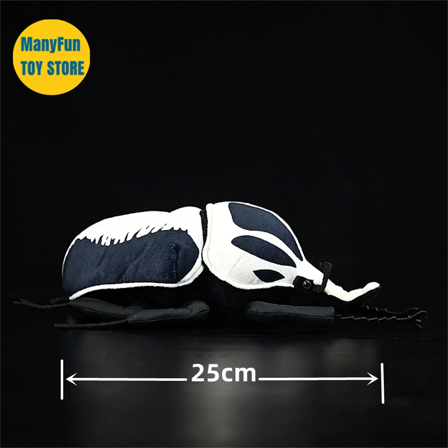 Realistic Goliath Beetle Plush Toy Scarab Beetle Insect Plushie Lifelike Goliathus Goliatus Stuffed Animal Simulation Doll view 3
