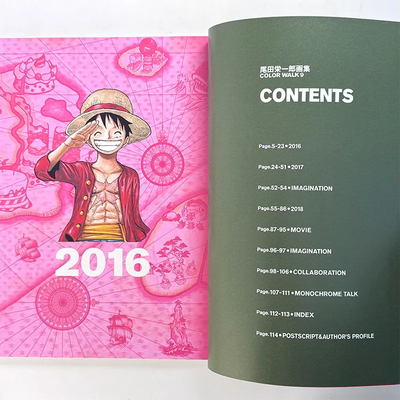One Piece Illustration Book Color Walk 9 Tiger Official Anime Art Collection Hardcover Manga Artwork Display For Adult Anime view 3