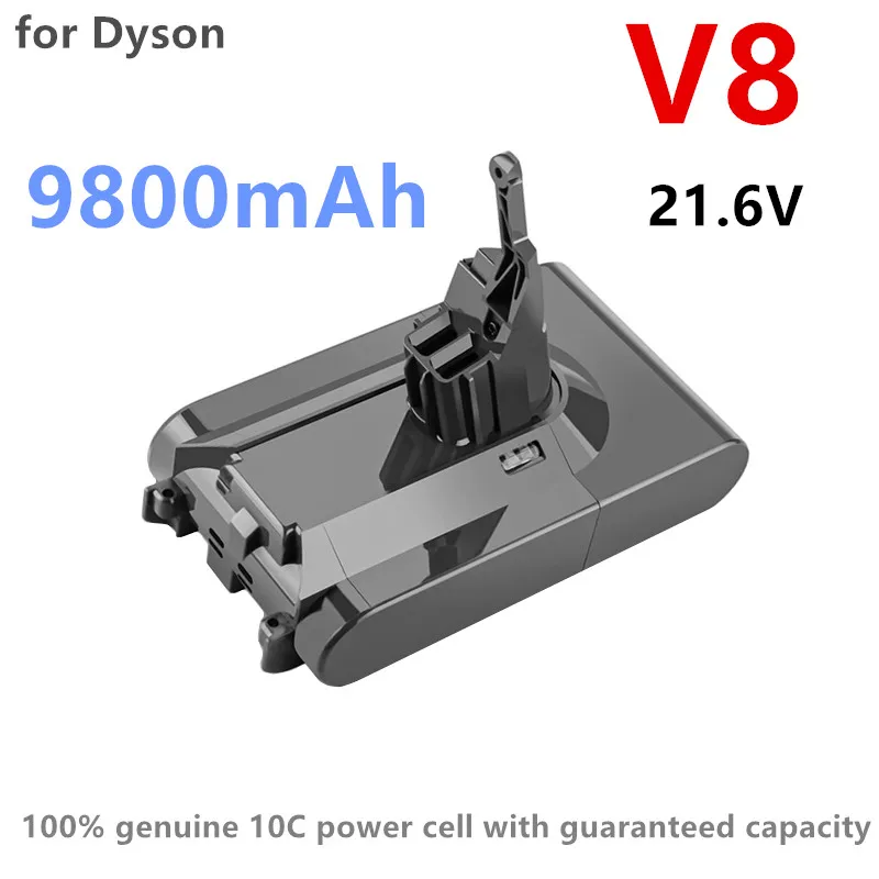 

100% Оригинальная Аккумуляторная батарея 10C Dyson V8 21,6 в 9800 мАч сменная Беспроводная батарея V8 для пылесоса