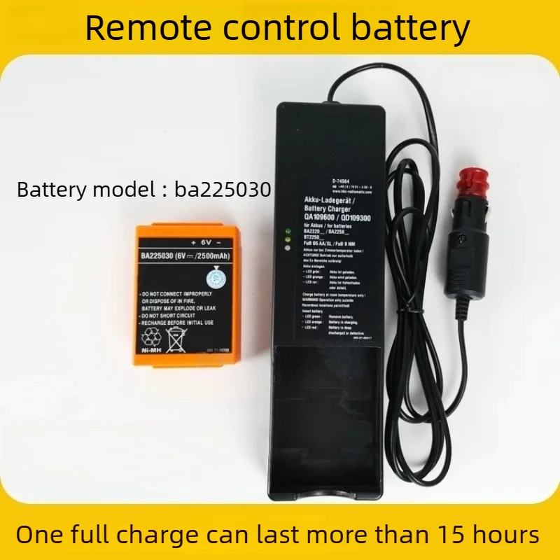 BA225030 6V Lithium Battery 1500/2100/3000mAh QD109300 For HBC Remote Control Concrete Pump Crane Replacement Parts