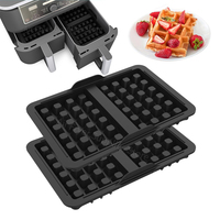 Silicone Waffle Mold for Ninja AF300EU AF400EU AF451EU SL400EU AF500DE Reusable Waffle Maker Baking Tray Air Fryer Accessories