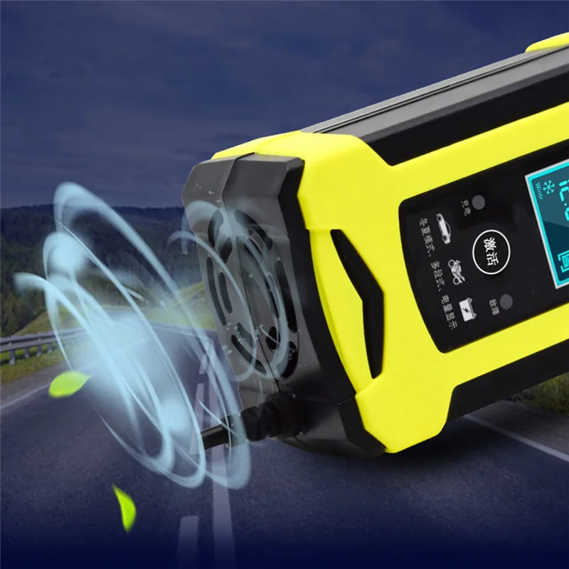 

12V 6A Car Auto Battery Charger 220V Smart Truck Motorcycle Car Charger Pulse Repair Wet Dry Lead Acid Gel Charger EU Parts