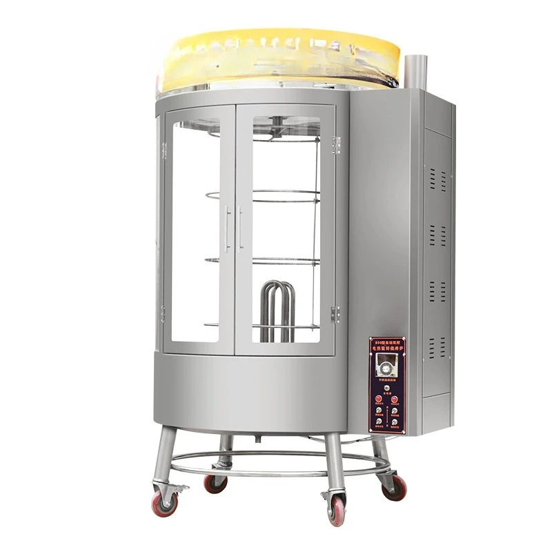 Roast duck stove gas commercial charcoal dual-purpose electric roasting electric heating automatic rotating gas roast duck box