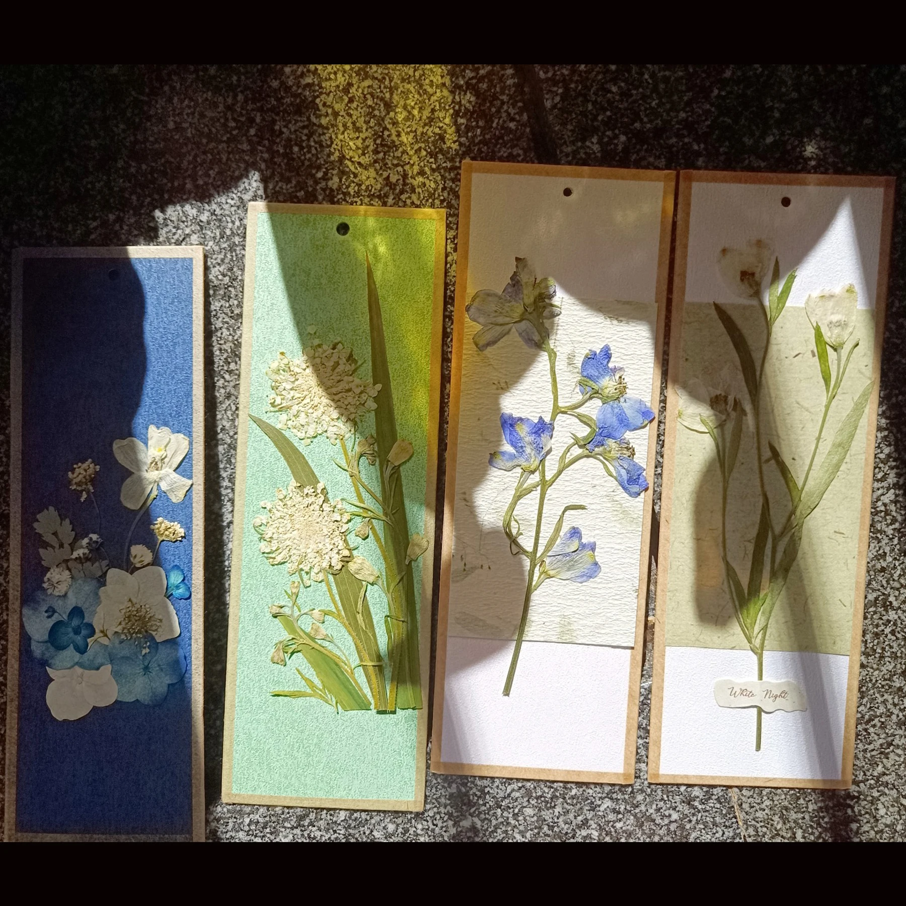 0058 Discount Wholesale Handmade Flower Pressed Bookmark Artistic Nature Elegant Decoration Unique Gift Stylish Book Accessory