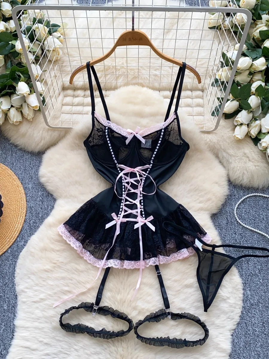 

Foamlina Pure Desire, кружевной лоскутный топ с лямкой на шее для девочек, женский топ 202, летний облегающий комбинезон с завязкой на талии, элегантный комбинезон, мини-юбка