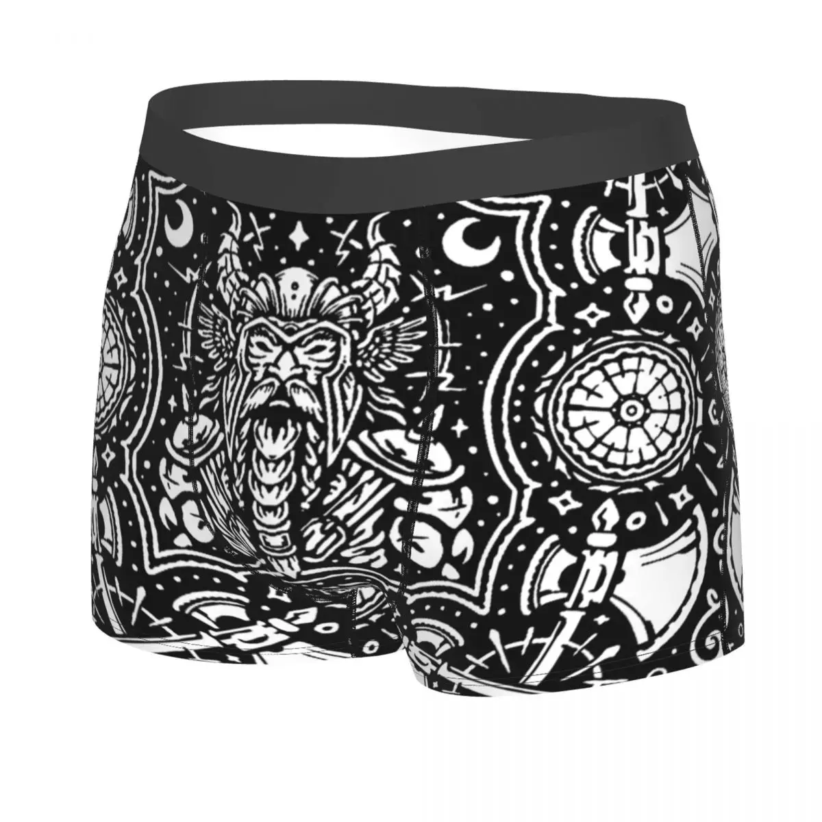 Viking Warrior Man's Boxer Briefs Norse Warrior Highly Breathable Underwear High Quality Print Shorts Gift Idea