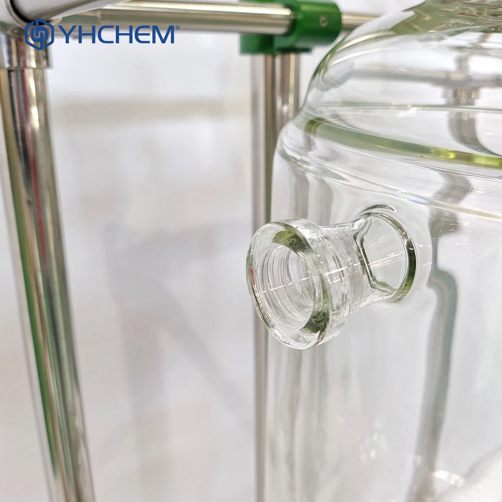 50 Liter Stirred tank Chemical Reactor for Cold Extraction of Ethanol Jacketed Glass Reactor