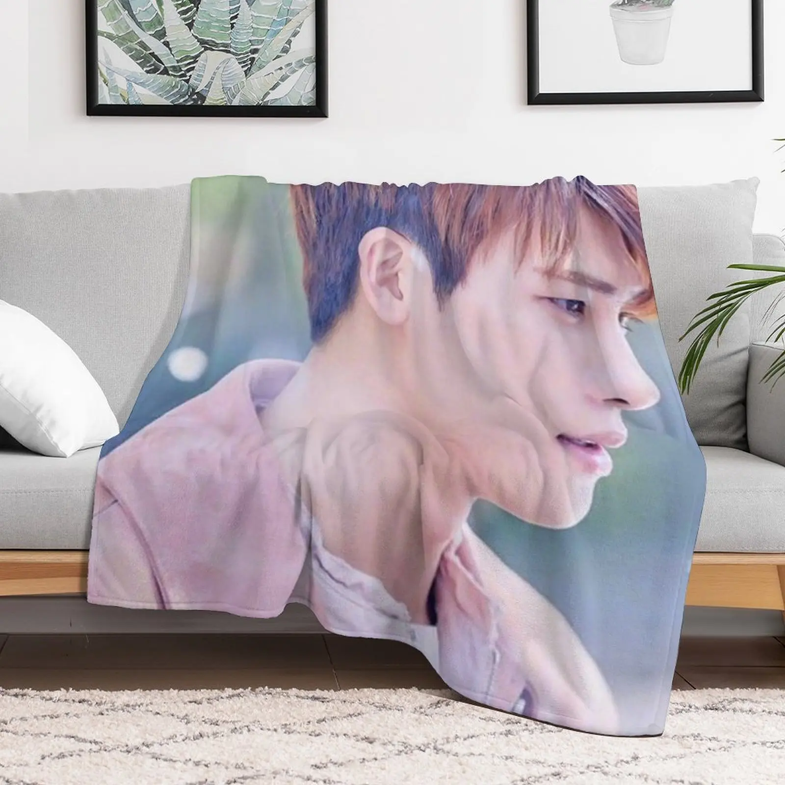 Actor Park Hyung-sik Throw Blanket Blankets For Baby Nap Weighted Shaggy Blankets