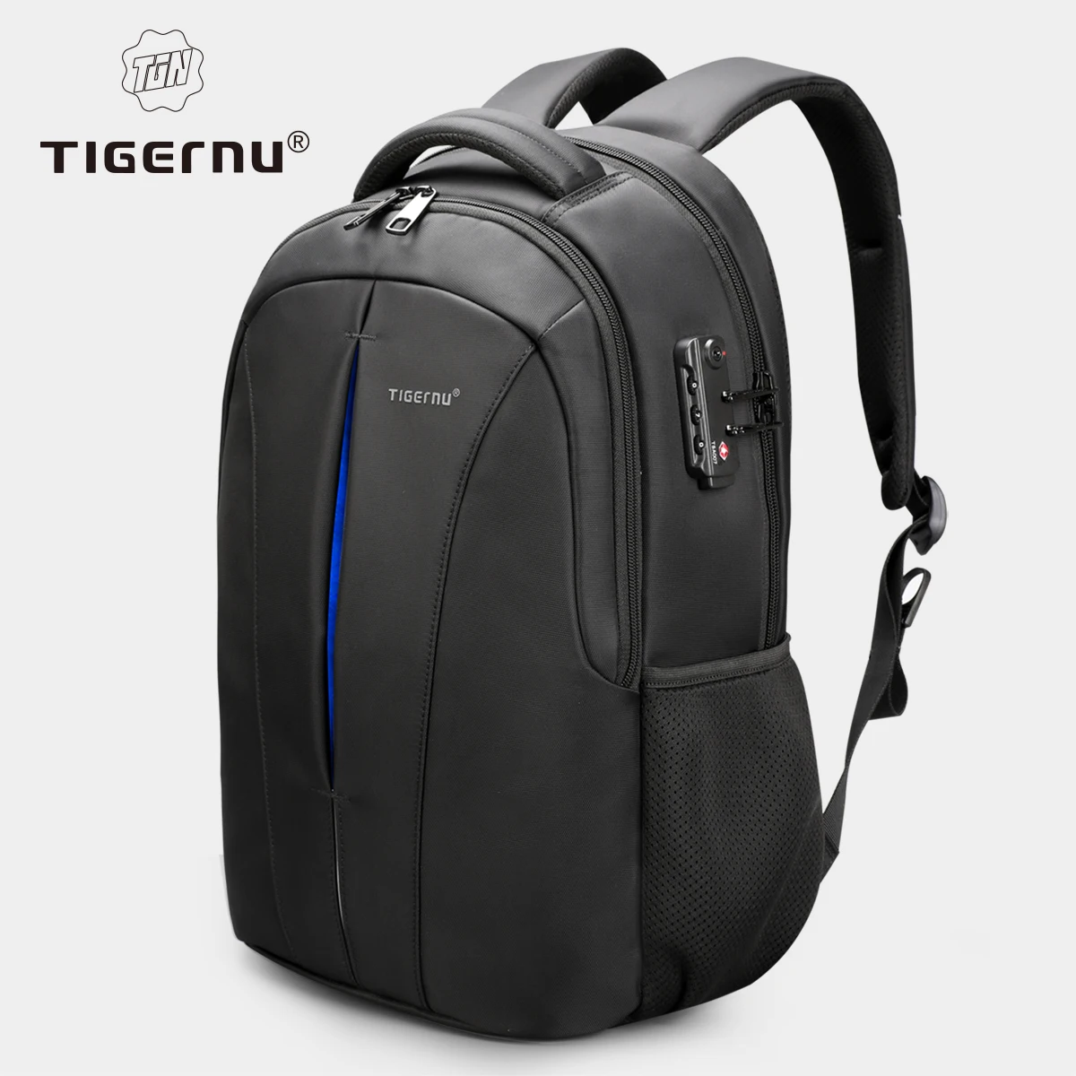 Mochilas de viaje Tigernu, mochila para ordenador portátil de 14-15,6-17 pulgadas para hombre, mochila antirrobo TSA, mochilas de nailon, bolsa para mochila escolar