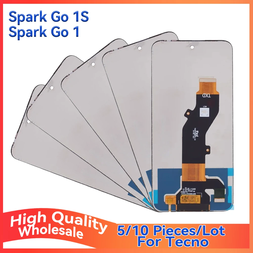 

Wholesale Lot 5/10 Pieces For Tecno Spark Go 1 KL4 2025 Screen Lcd Display With Touch Assembly For Spark Go 1S KL4H