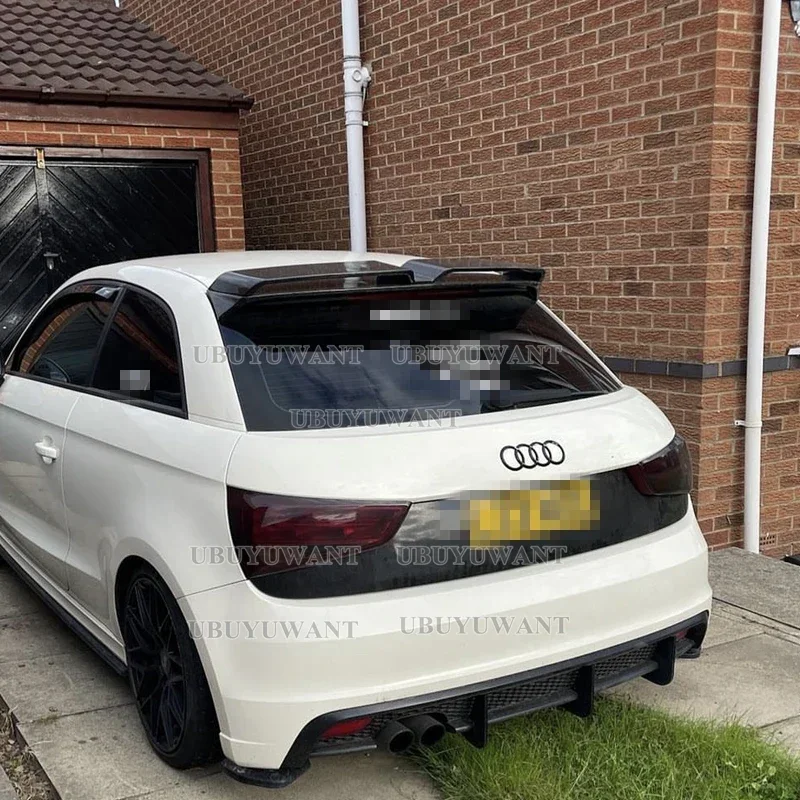 For Audi A1 R18 2010-2014 2 DOORS High Quality Carbon Fiber Rear Boot Wing Spoiler Rear Roof Spoiler Wing Trunk Lip Boot Cover
