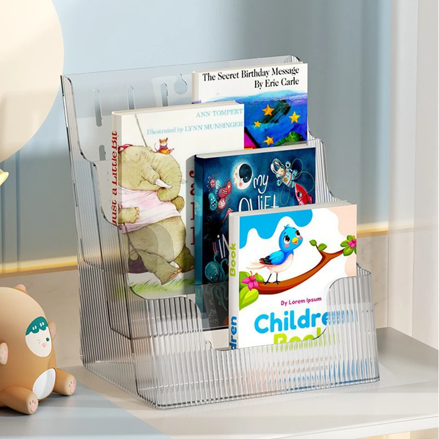 1PCS Desktop Storage Multifunctional Book Stand Multilayer Folder Organizer Desktop Stationery Data Office Storage Shelf