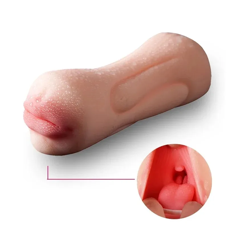 QINGAI - Adult Male Sexual Products,  Artificial Mouth, Realistic Vagina, Anal, Three hole Sex, Airplane Cup, Masturbation Cup，1