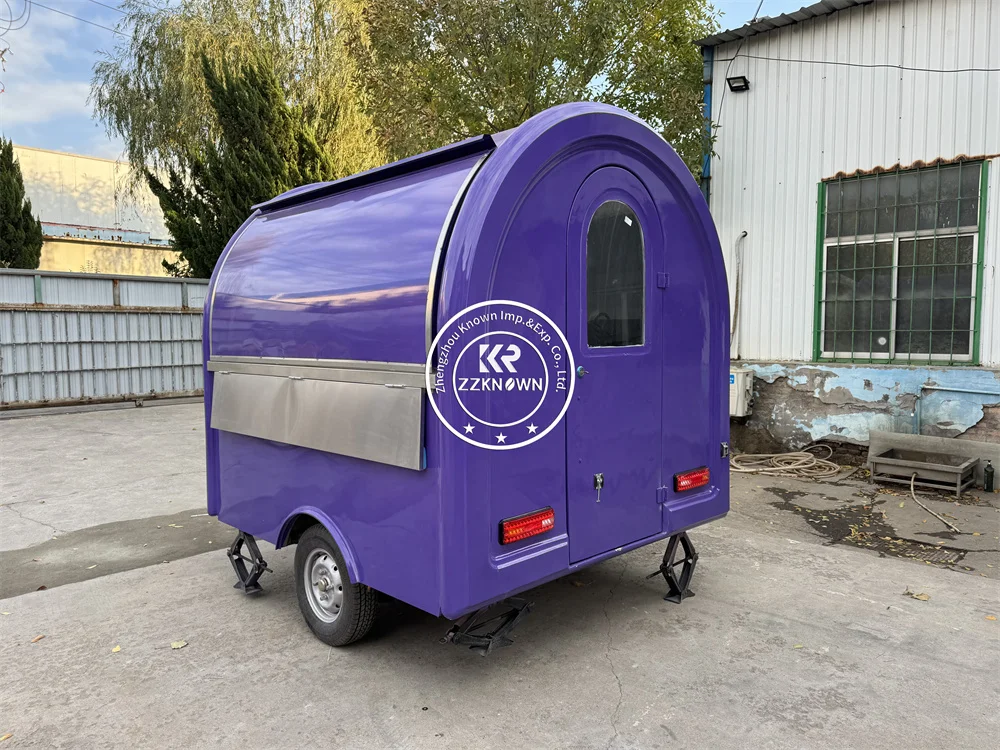 Street Food Trailer Mobile Coffee Shop Snack Pizza Cart Concession Fast Food Truck Van Ice Cream Hot Dog Kiosk Fully Equipped - Image 3
