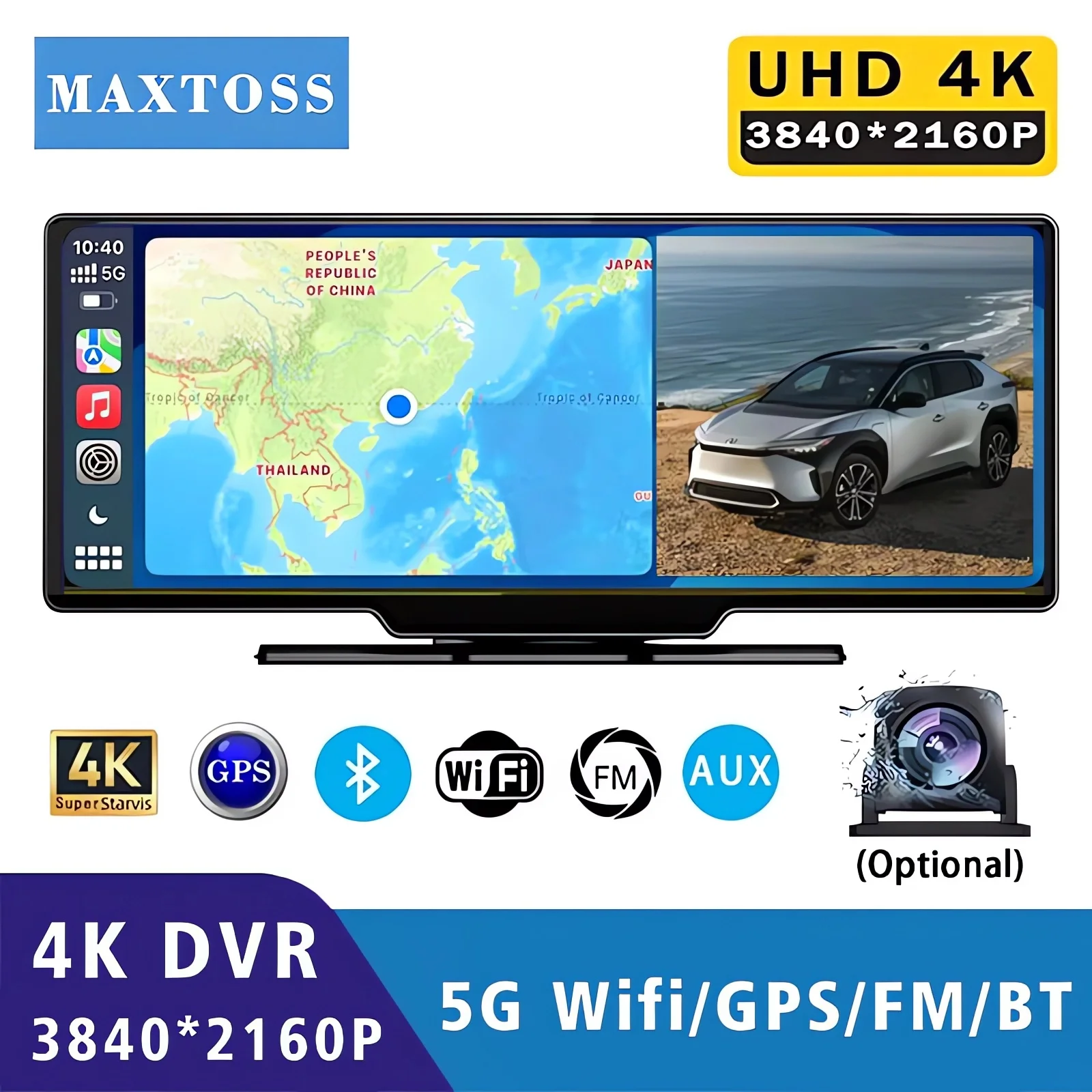 Dash Cam 4K 3840*21…