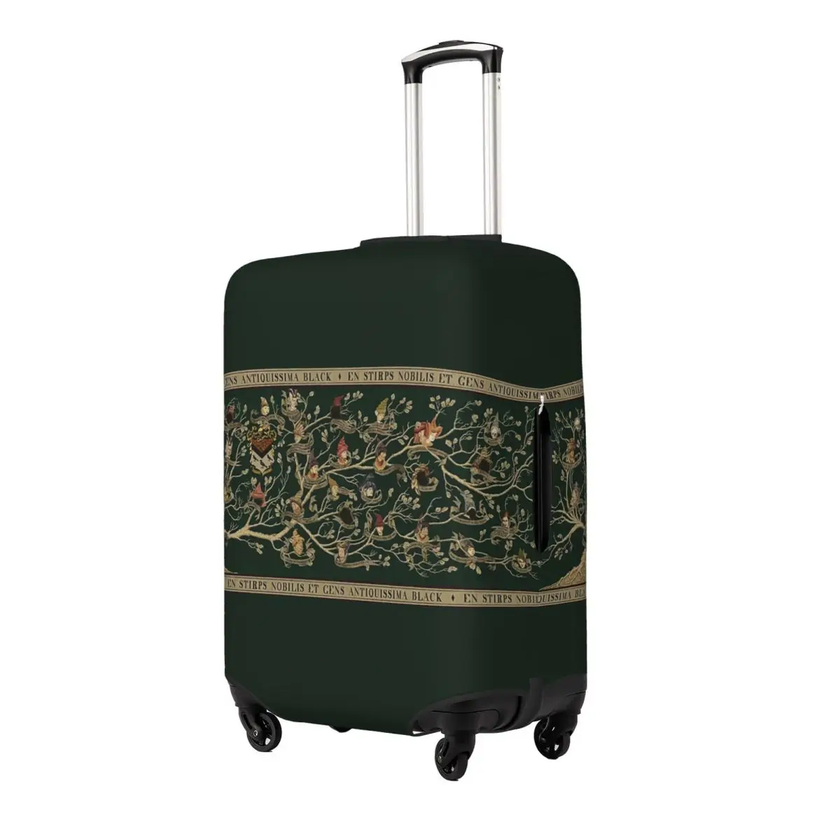 

Noble House Of Black Family Tree Suitcase Cover Protection Elastic Travel Luggage Protector Covers for 18-32 Inch