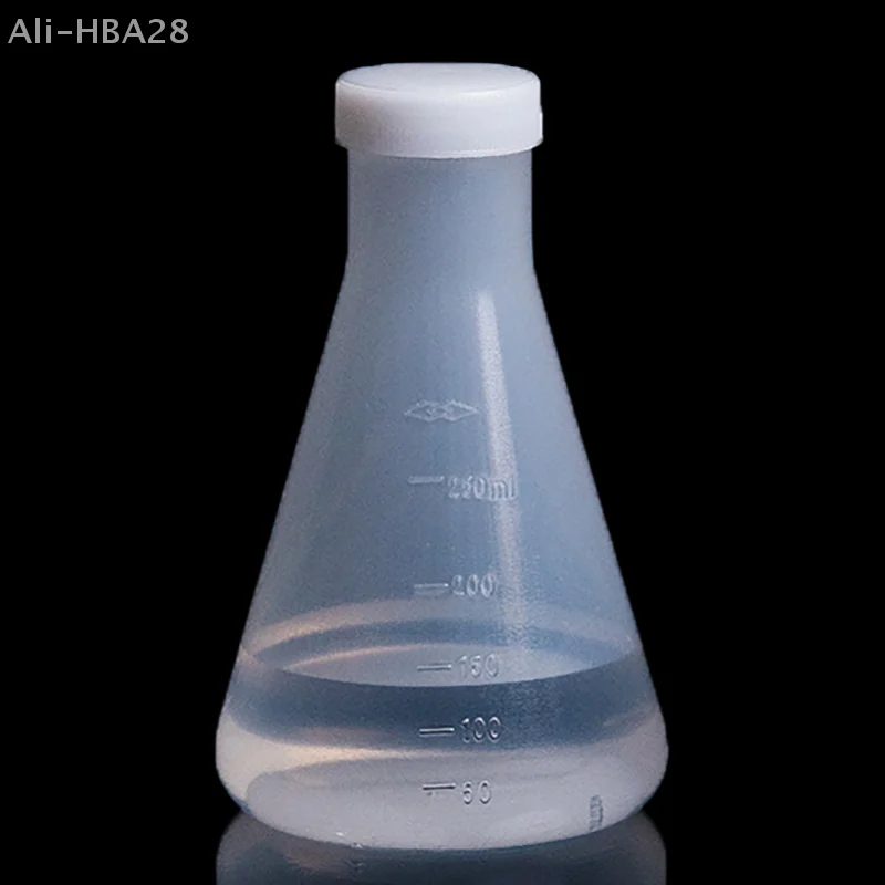 50ml To 1000ml Lab Plastic Erlenmeyer Flask Conical Container Bottle With Screw Cap For Laboratory Experiment