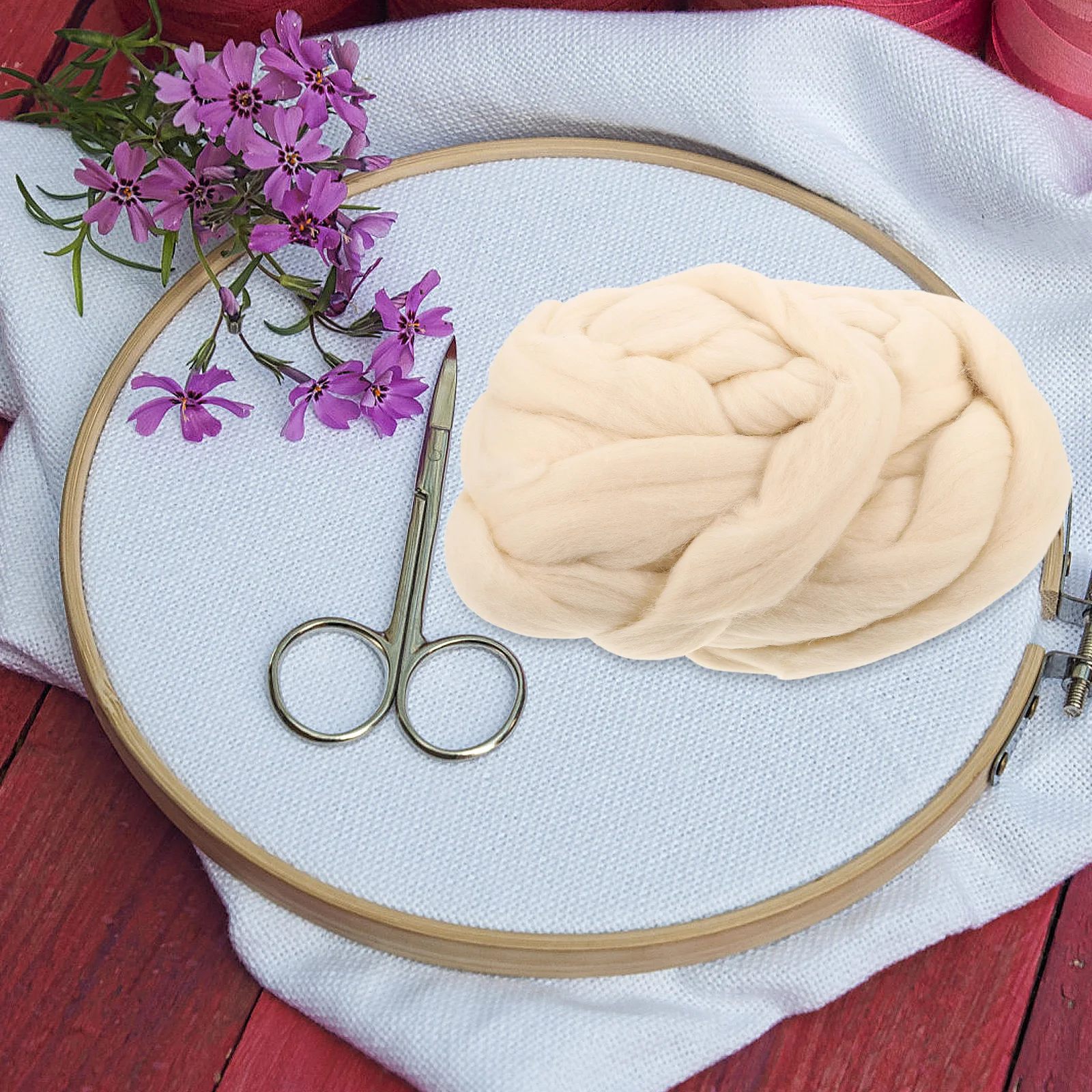 

Wool Felt Material Felting Yarn DIY Hand Craft Supplies Top for Crafting Adults