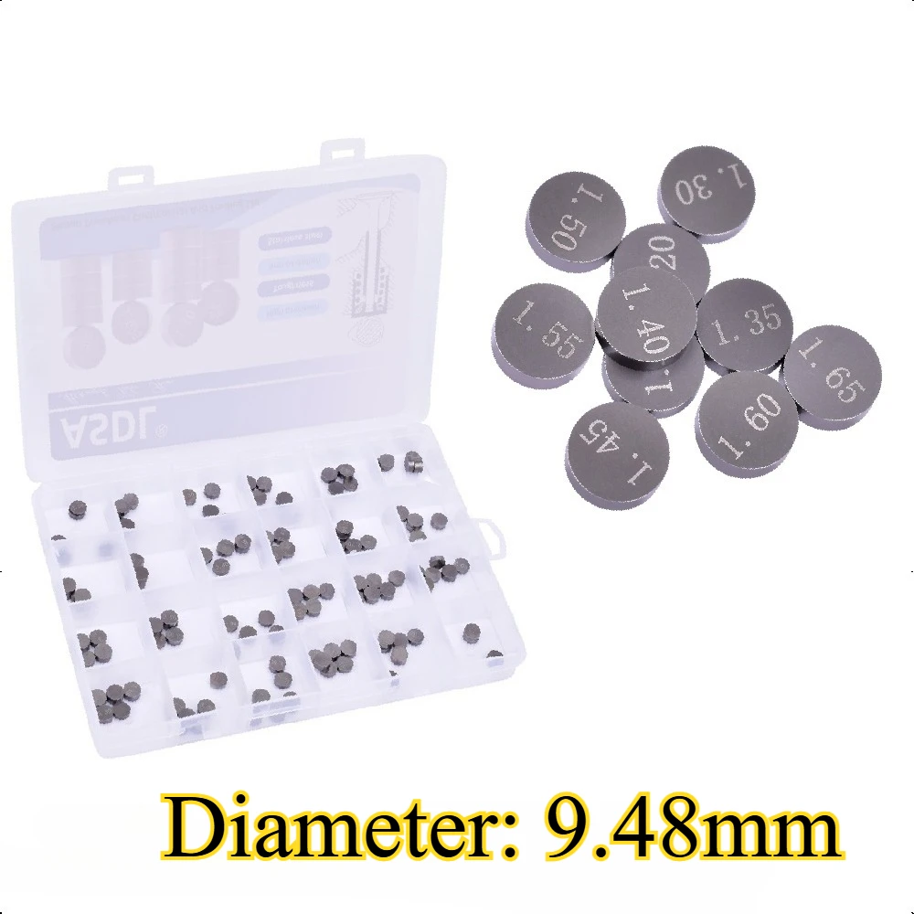 5pcs Motorcycle Engine Parts Adjustable Valve Shim 9.48mm For Honda For Suzuki GSX-R750  For Yamaha YFZ450 For Kawasaki ZX1000