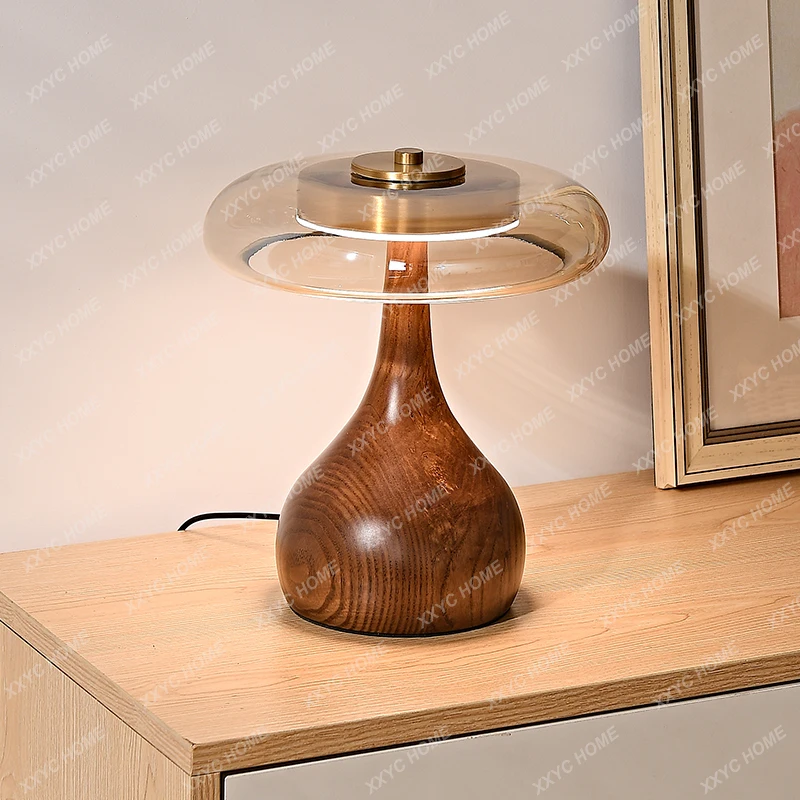 Original method. Retro medieval style bedroom bedside table lamp study creative personality. Homestay overseas lamp