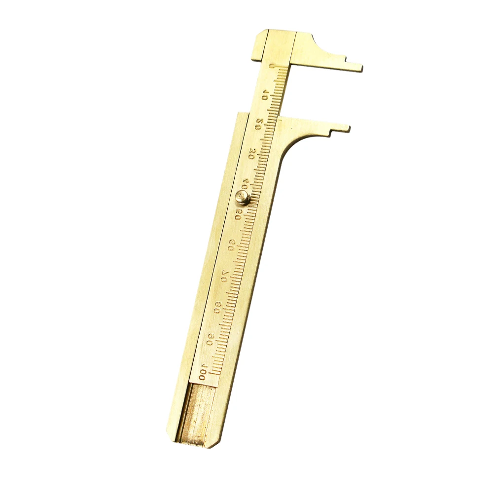 

Brass Caliper 100M AntiRust Pocket Millimeter Ruler Measuring Tool Vernier Gauge Scale Micrometer Jewel Craft NonMagnetic Brass