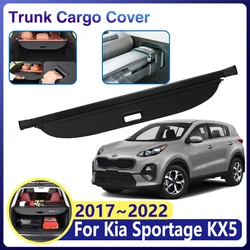 Car Trunk Curtain for Kia Sportage KX5 Accessories 2017~2022 QL 2020 2021 Luggage Storage Rear Boot Tray Cover Retractable Shade