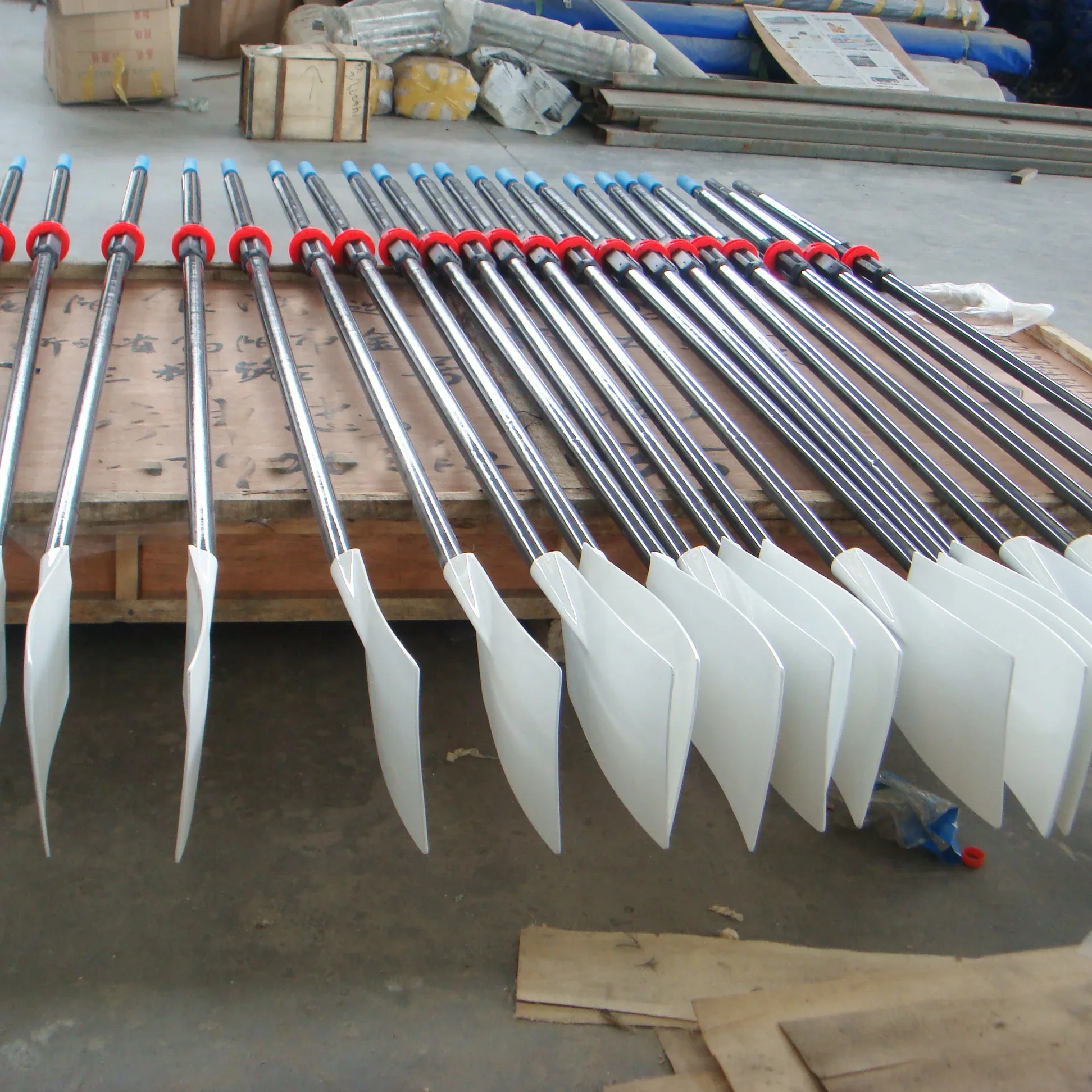

International Scull Rowing Oars White Color