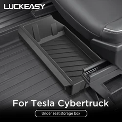 for Tesla Cybertruck Under Seat Storage Box Car Accessories Drawer Type Organizer Storage Front Seat Lower Box Case 2024-2025