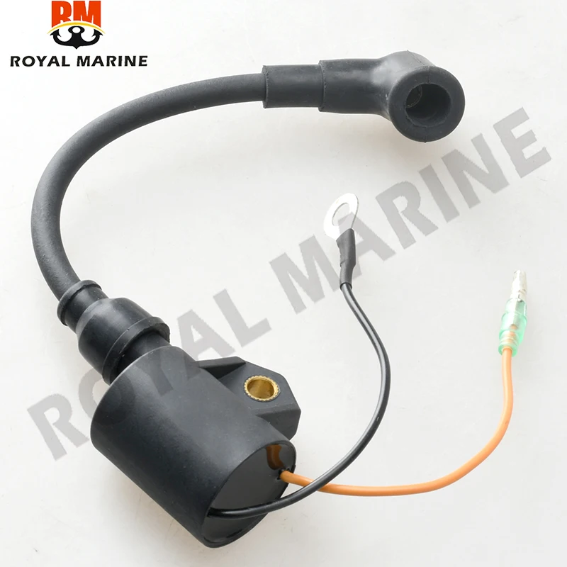 6A1-85570 Ignition Coil 6A1-85570-00 For Yamaha Outboard Motor 2T 2-stroke 2HP 2 MSH 1995-2002 2B MHS 1995-2006 2C MHS 2010