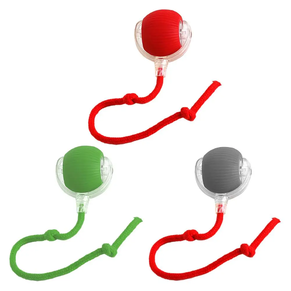 Smart Cat Toys Automatic Rolling Ball Fake Tail Rechargeable Electric Pet Interactive Toy Dog Cat Training Imitate Mouse Tail