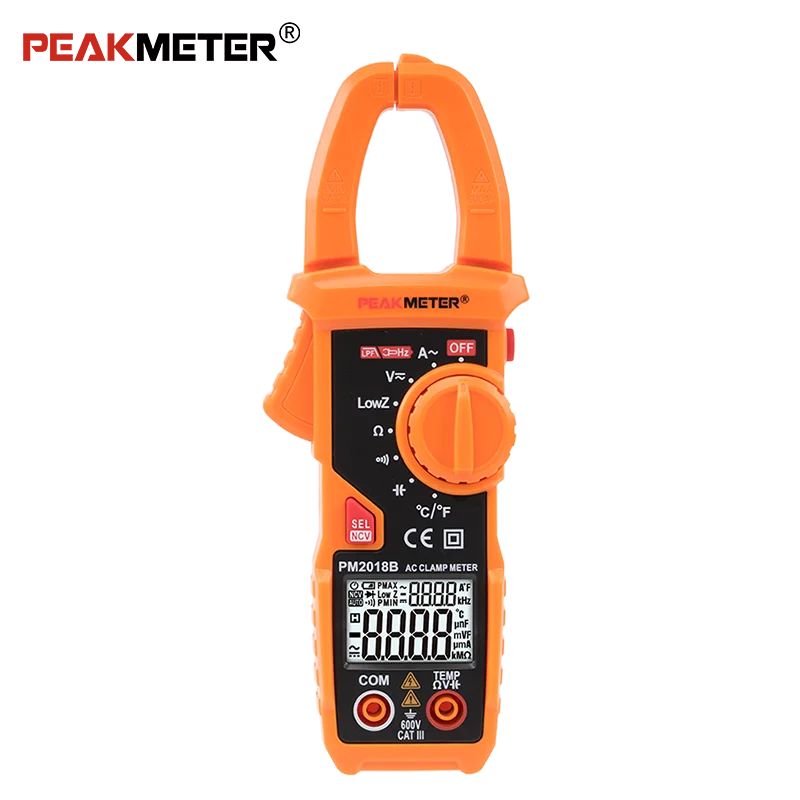 pm2018b-ポータブルスマートクランプメーター-オートレンジマルチメーター-デジタルディスプレイ-ピーク周波数測定-cat-iii-600v-24mm-ジョー幅-1年間保証
