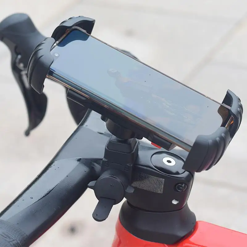 360 Rotatable Cycle Cell Phone Holder For Electric Scooter Handlebar Mount Shockproof Bracket Bike Bicycle Cell Phone Rack