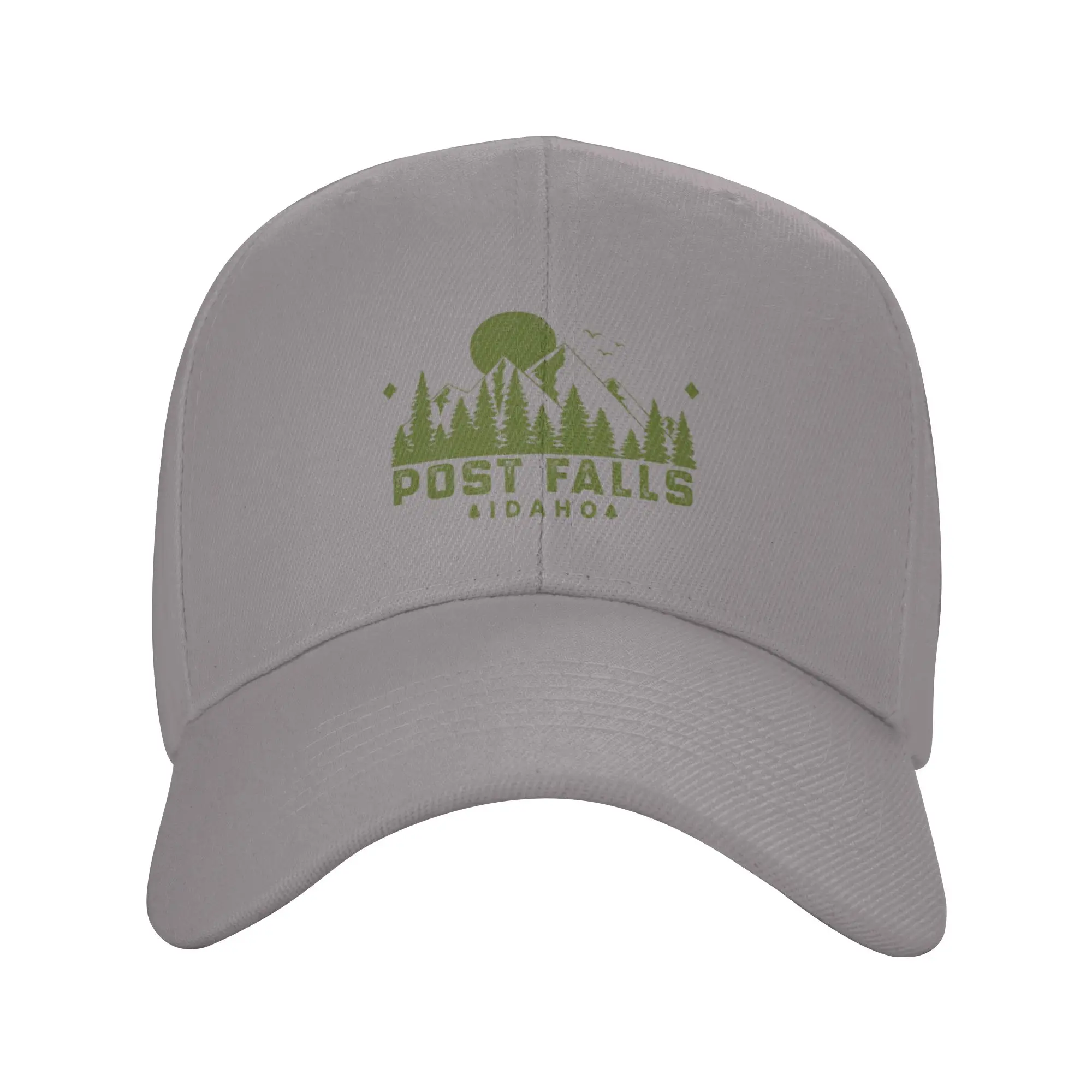 Hot Sale Post Falls Idaho Mountain Souvenir Baseball Cap  One Size Fits All Man Hat  Family Trip Man Hat