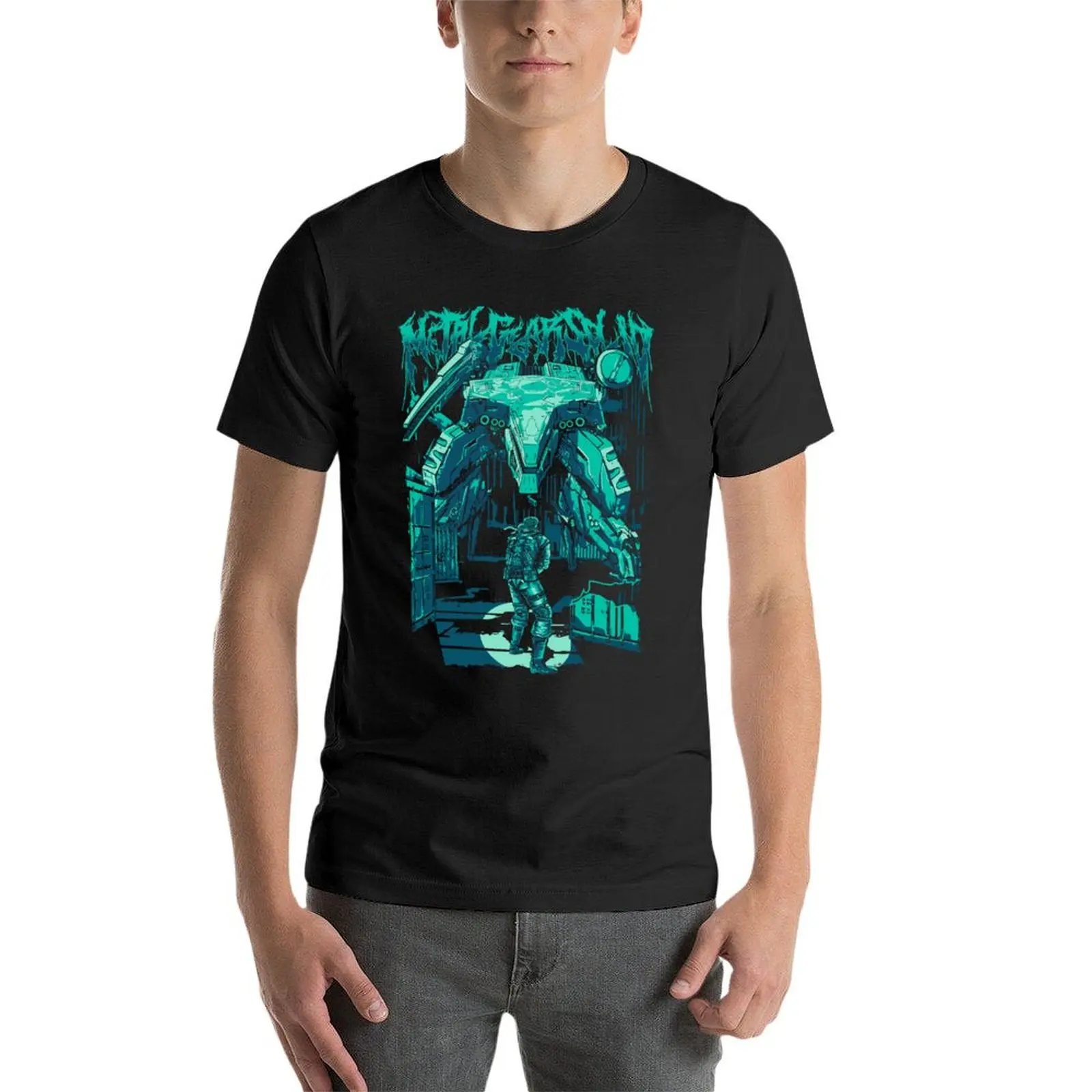 Metal Gear Solid Fan Art ALT2 T-Shirt anime t shirts baggy shirts plus size clothes shirts men