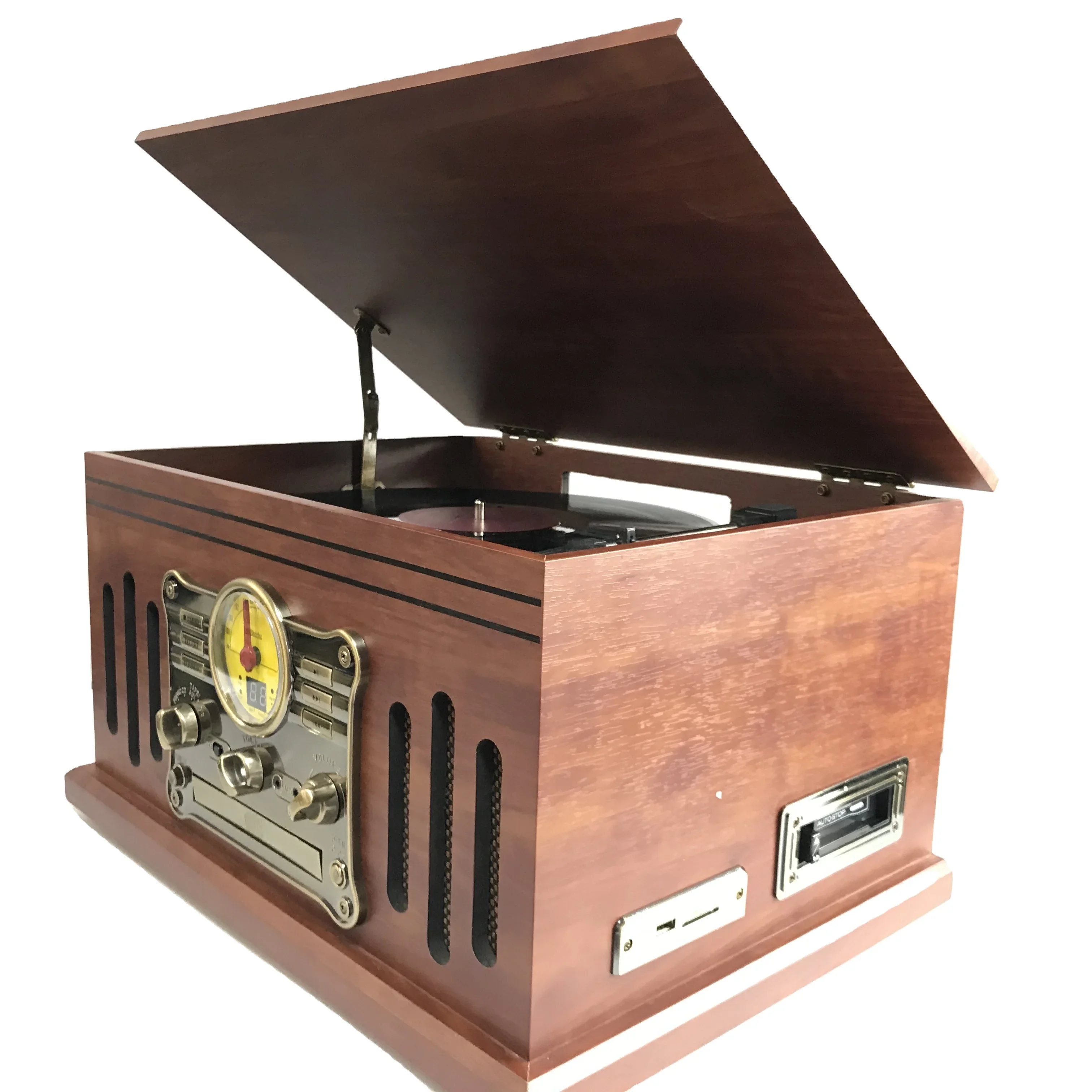 Turntables USB SD with CD  wireless player Vinyl  Gramophone Player Cassette recorder fm radio