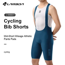 LAMEDA Cycling Bib Shorts Men's Professional Cycling Bibs 6 Hours Pads Bicycle Shorts Breathable Road Bike Clothing