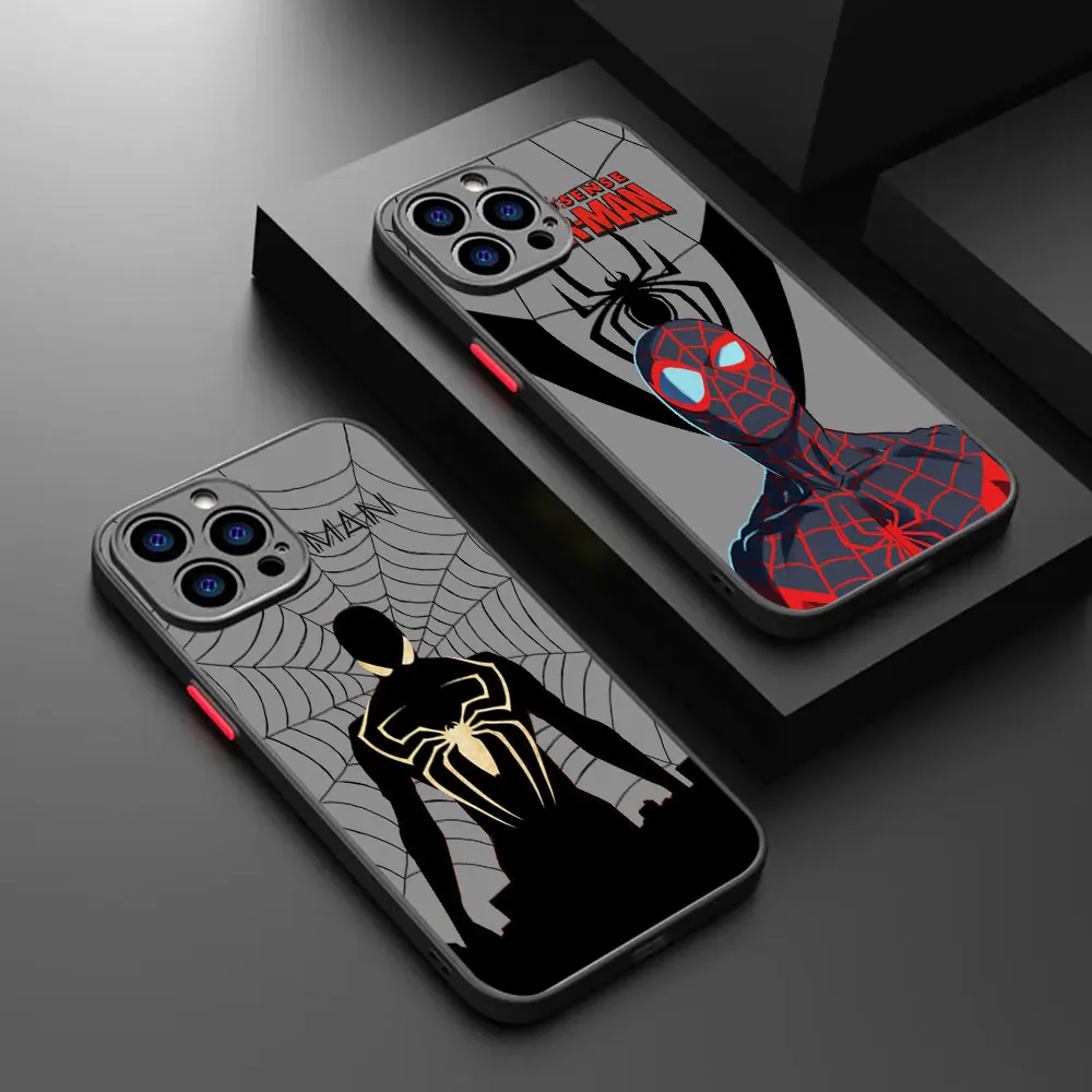 Marvel's Spider-Man Matte Shockproof Phone Case Cover For APPLE iPhone 12 11 8 7 6 6S X XS XR PRO MAX PLUS 5G