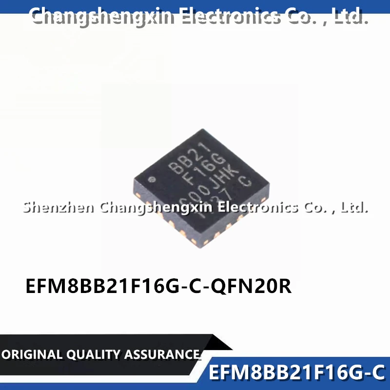 

10 Pieces EFM8BB21F16G-C-QFN20R New Original CIP-51 8051 Busy Bee Microcontroller IC 8-Bit 50MHz 16KB FLASH 20-QFN