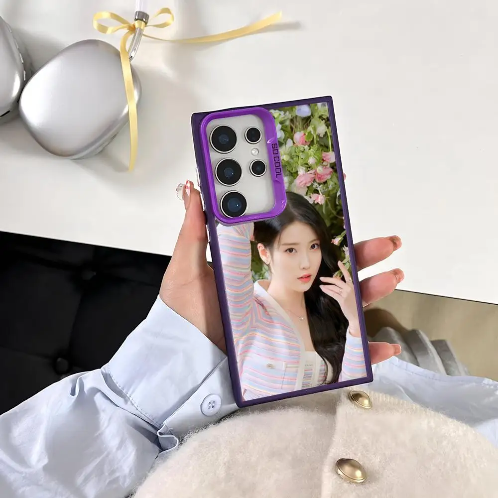 Singers I-IU L-Lee Ji E-Eun MAISTO Phone Case Colored Silver Cover For Samsung Galaxy A15A25A35A55A14A34A54A13A23A53A05A04 And A