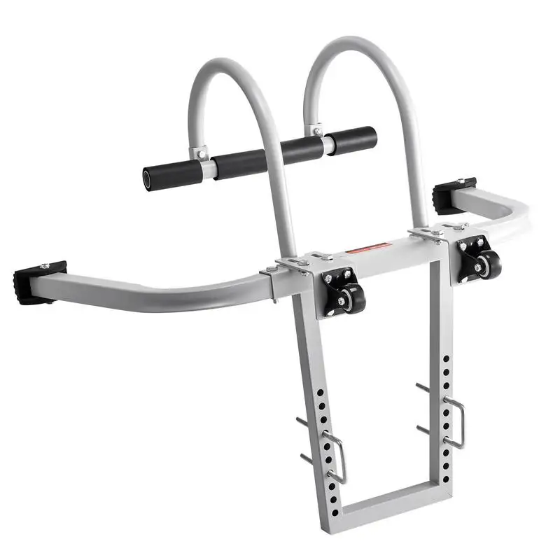 Ladder stabilizer, 2-in-1 spacer hook for extension wall ladders, accessory for horizontal/vertical roof ridge ladders, T-bar with steel-rubber grip, quick access to steep roofs
