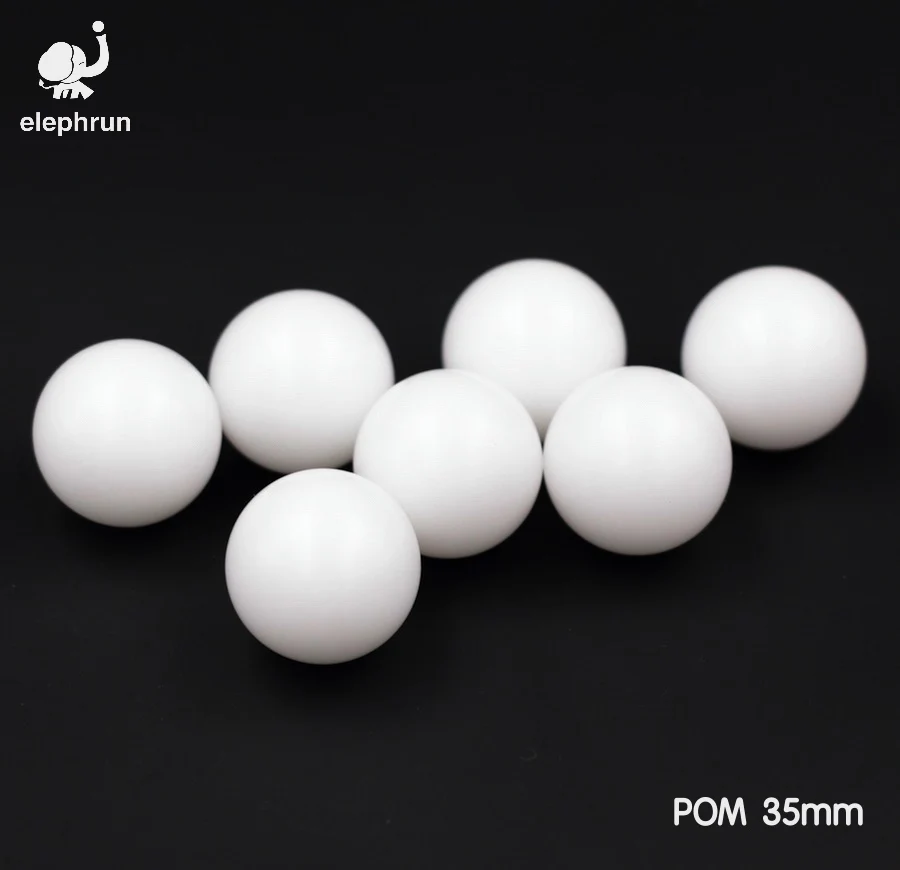 

35mm Delrin Polyoxymethylene (POM) / Celcon Solid Plastic Balls for Ball Valves and Bearings