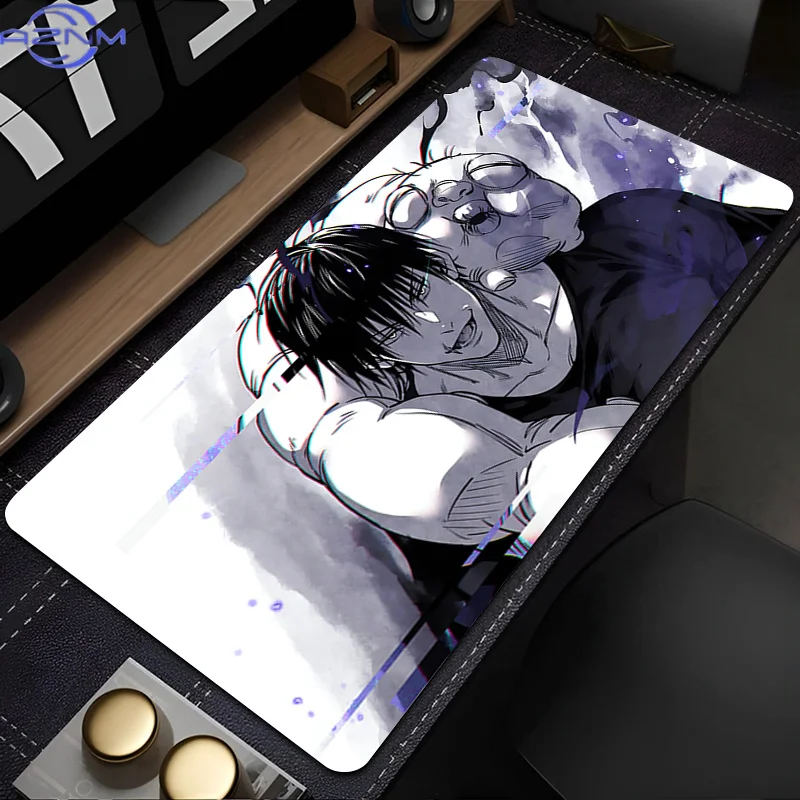Mouse Pad Anime Carpe Large PC Gamer Computer Mausepad Varmilo Keyboard Gaming J-jujutsu Kaisen Toji Fushiguro Extended Desk Mat