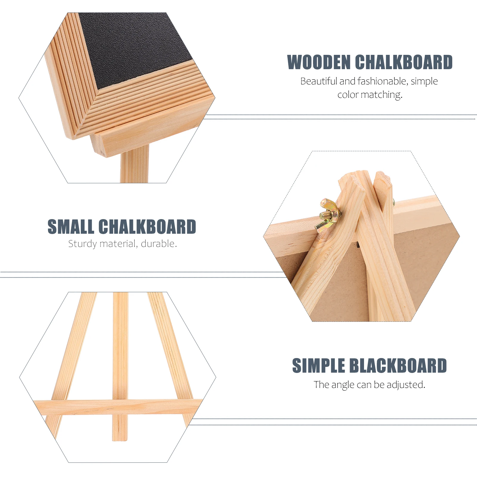 

1 set 1 Set Simple Wooden Chalkboard Kids Calligraphy Drawing Board Home Decor Desktop Writing Board Mini Blackboard For